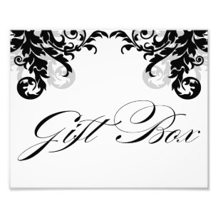 Impression Photo Boîte cadeau Mariage 8x10 Flourish Signal pour enc