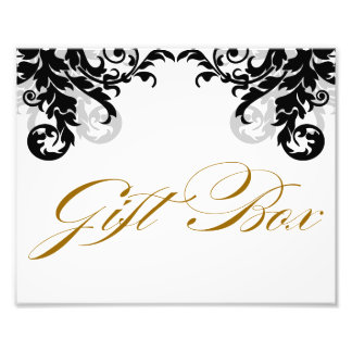 Impression Photo Boîte cadeau Mariage 8x10 Flourish Signal pour enc