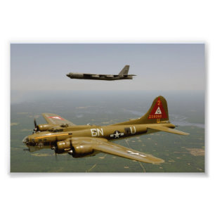 Impression Photo Bombardiers B17G et B52H en vol