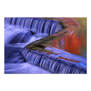 Impression Photo Bond Falls; reflets de feuilles colorées;