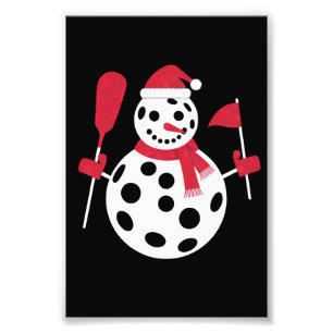 Impression Photo Bonhomme de neige famille chapeau de Père Noël Xma