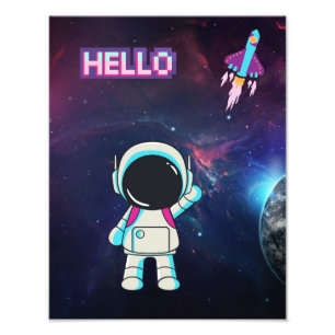 Impression Photo "Bonjour de l'espace"