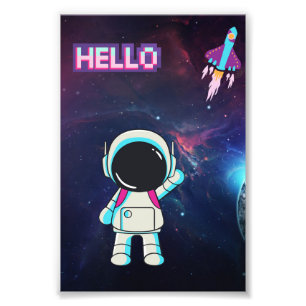 Impression Photo "Bonjour de l'espace"