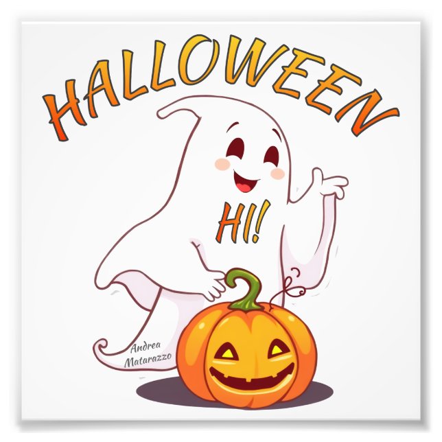 Impression Photo Bonjour ! Halloween (Devant)