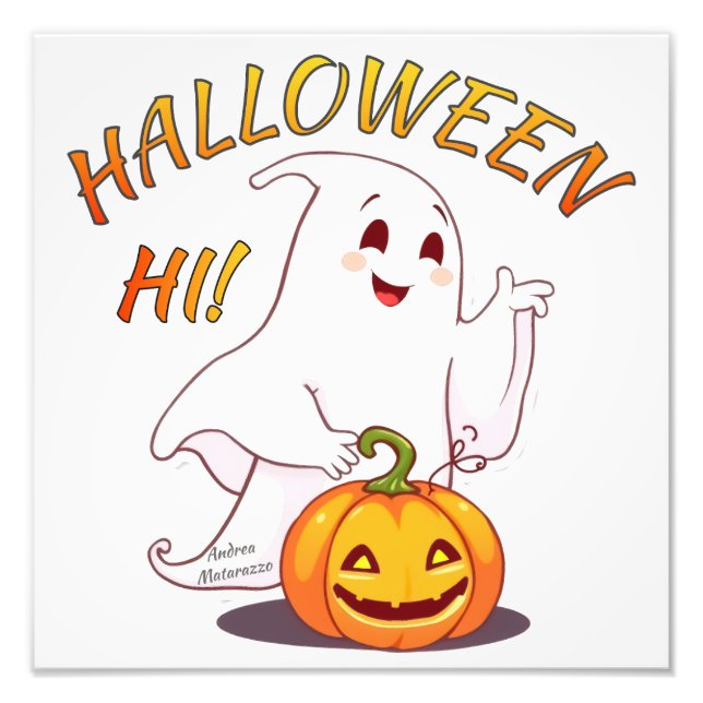 Impression Photo Bonjour ! Halloween (Devant)