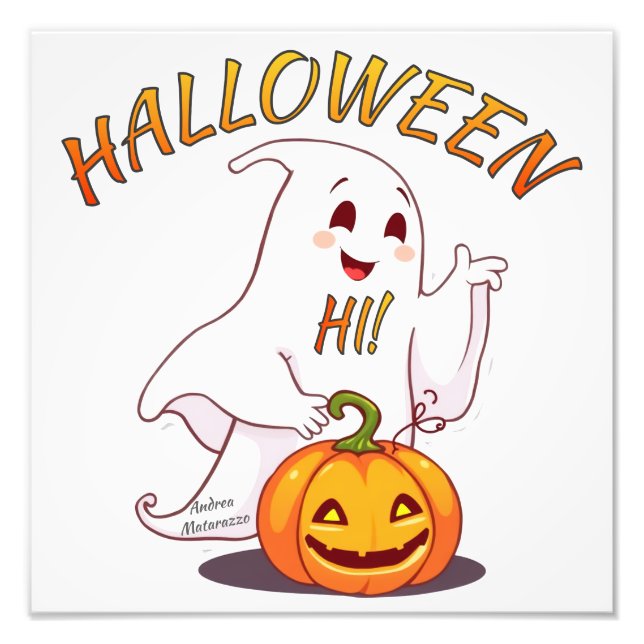 Impression Photo Bonjour ! Halloween (Devant)