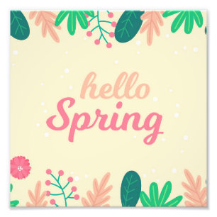 Impression Photo Bonjour printemps