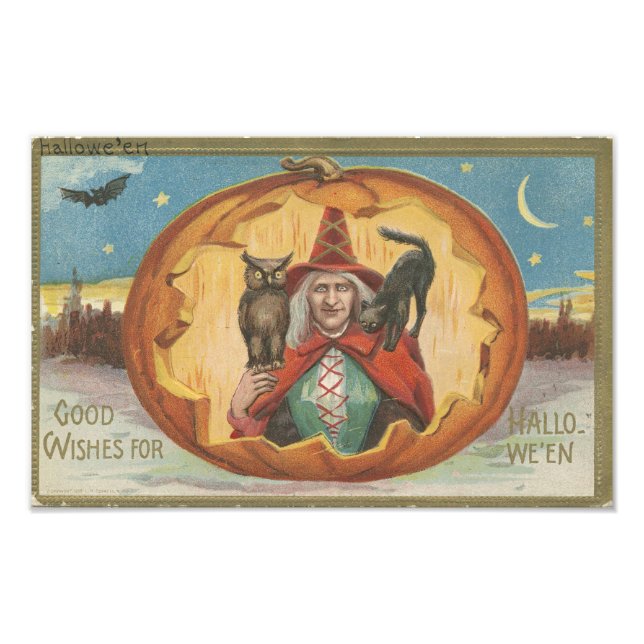 Impression Photo Bons voeux pour Halloween (Devant)