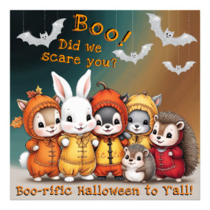 Impression Photo Boo ! T'Avons-Nous Fait Peur ? Soins d'Halloween B