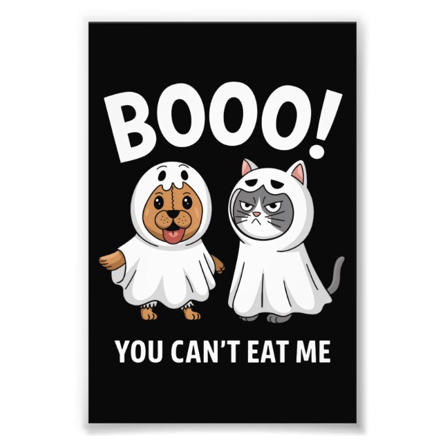 Impression Photo Boo Vous ne pouvez pas me manger Chiens et Chats D (Devant)