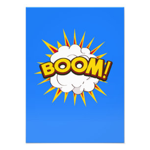 Impression Photo Boom! Explosion de dessin animé