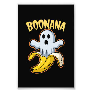 Impression Photo Boonana Cute Ghost Banana Halloween