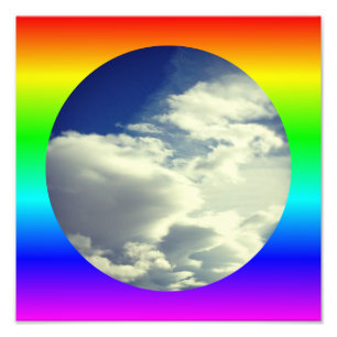 Impression Photo Bordure arc-en-ciel