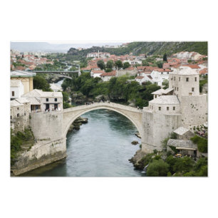 Impression Photo Bosnie-Herzégovine - Mostar. L'ancien pont
