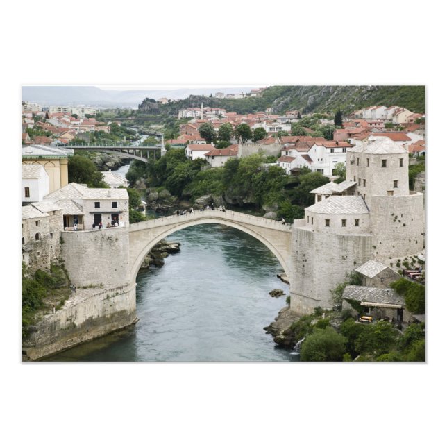 Impression Photo Bosnie-Herzégovine - Mostar. L'ancien pont (Devant)