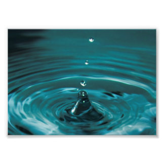 Impression Photo Bouchon d'eau turquoise