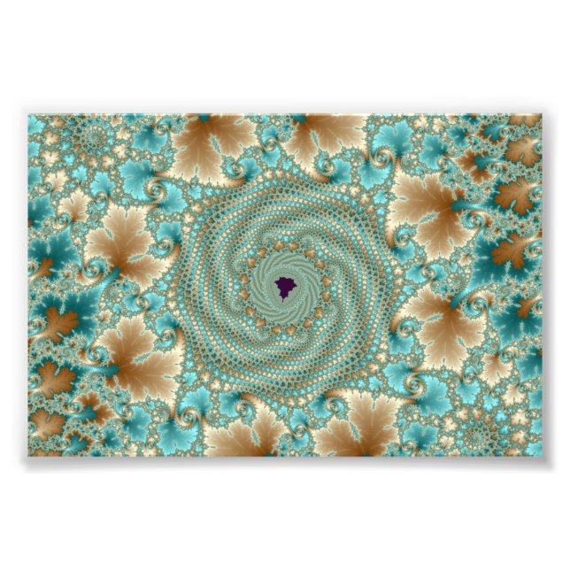 Impression Photo Boucles feuillues fractées (Devant)