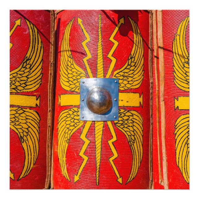 Impression Photo Bouclier militaire romain - Scutum (Devant)