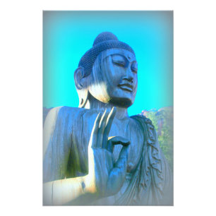 Impression Photo bouddha bleu