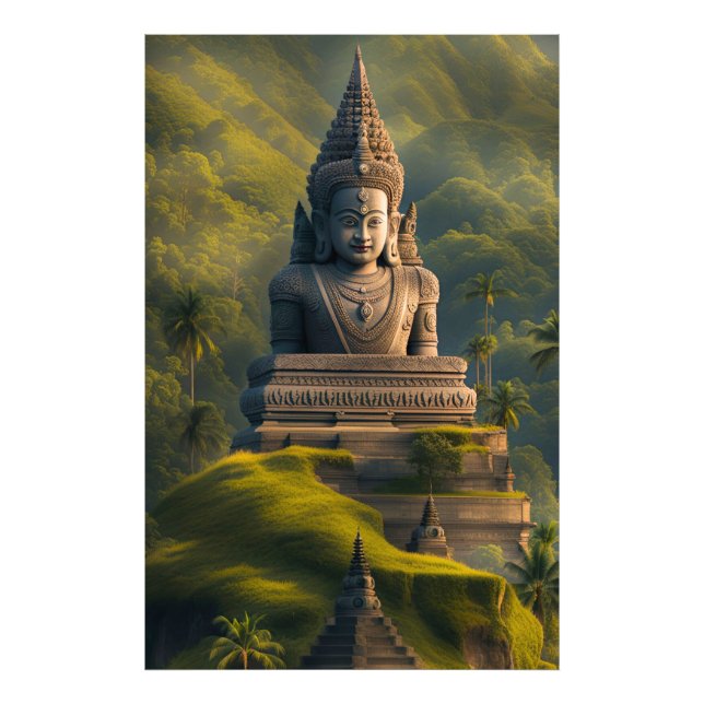 Impression Photo Bouddha de montagne indonésien  (Devant)