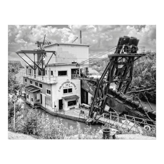 Impression Photo Bouée Gold Dredge No 8 - Alaska (Devant)
