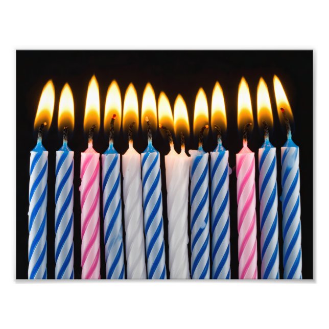 Impression Photo bougies d'anniversaire (Devant)