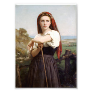Impression Photo Bouguereau Shepherdess