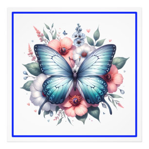 Impression Photo Bouquet de fleurs papillon vibrant Art-96283