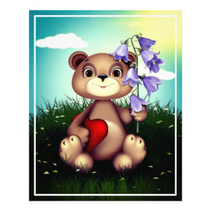 Impression Photo Bouquet de garde d'ours Flower-39920