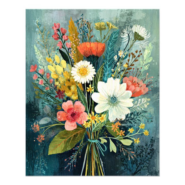 Impression Photo Bouquet de printemps coloré (Devant)