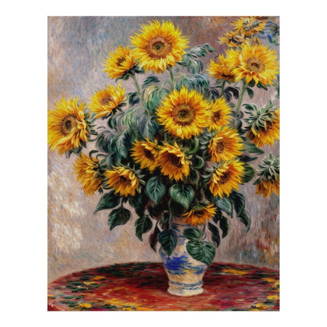 Impression Photo Bouquet de tournesols (Devant)