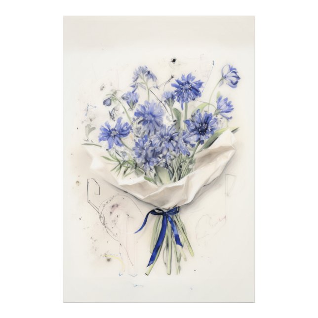 Impression Photo Bouquet de violet éthéré (Devant)