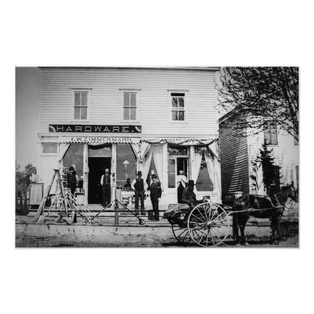 Impression Photo Boutique matérielle vintage (Devant)