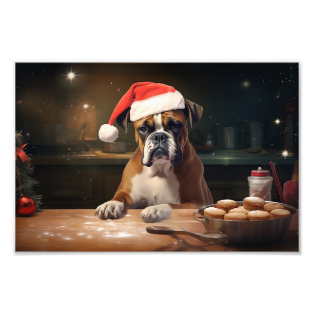 Impression Photo Boxer Christmas Cookies Festive Festive (Devant)