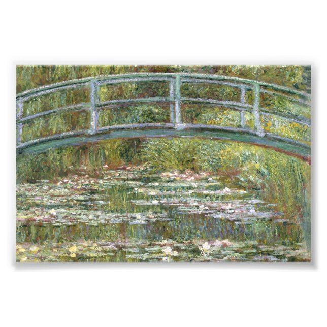 Impression Photo Bridge over a Pond of Water Lilies by Claude Monet (Devant)