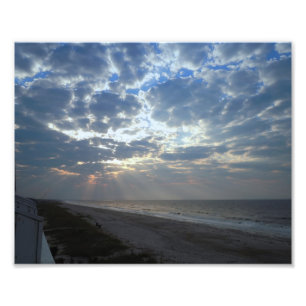 Impression Photo Bright Beach Morning - Oak Island, NC