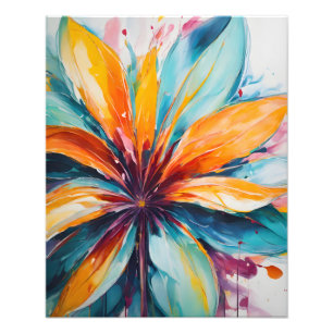 Impression Photo Brillance : L'art floral Abstrait