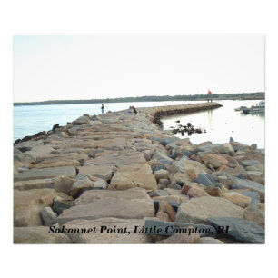 Impression Photo Brise-lames, point de Sakonnet, petit Compton, RI