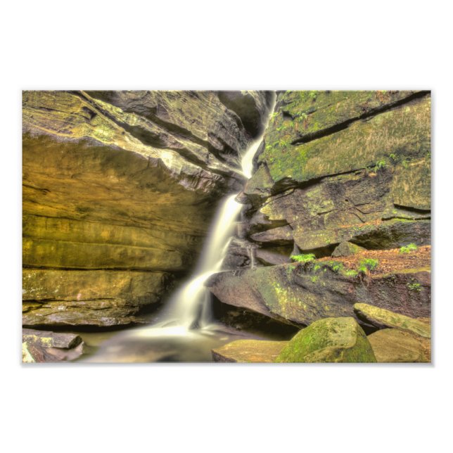 Impression Photo Broken Rock Falls, Old Man's Cave, Hocking Hills (Devant)