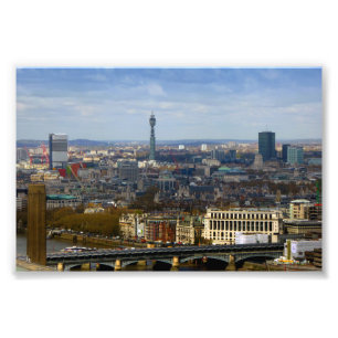 Impression Photo BT Tower London Skyline Cityscape Angleterre Royau