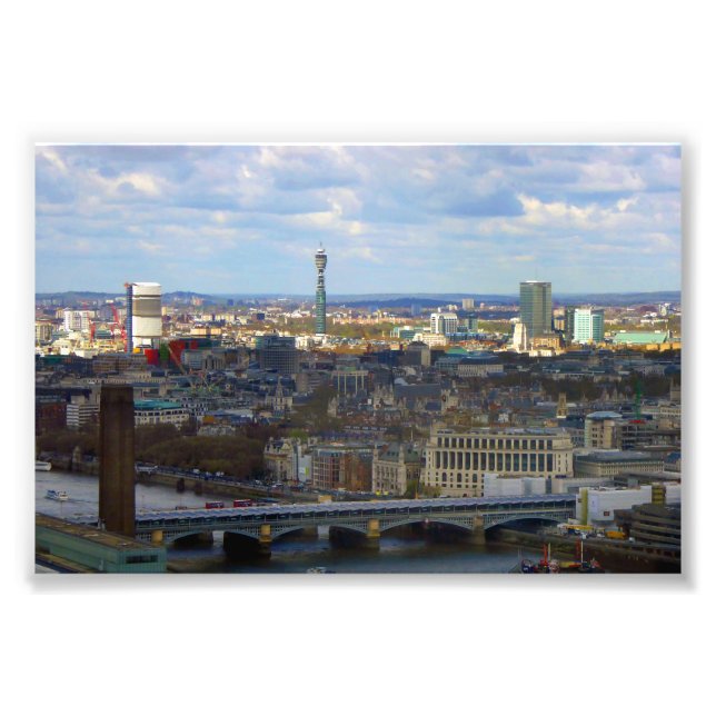 Impression Photo BT Tower London Skyline Cityscape Angleterre Royau (Devant)
