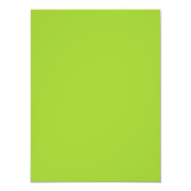 Impression Photo Bud Green Personnalisé Lime couleur Arrière - plan (Devant)