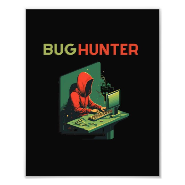 Impression Photo BUG HUNTER, Programmation, ingénieur logiciel (Devant)