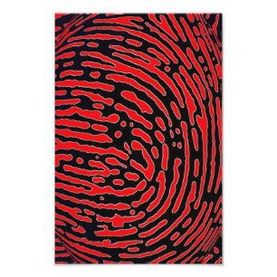 Impression Photo Bulle d'empreinte digitale