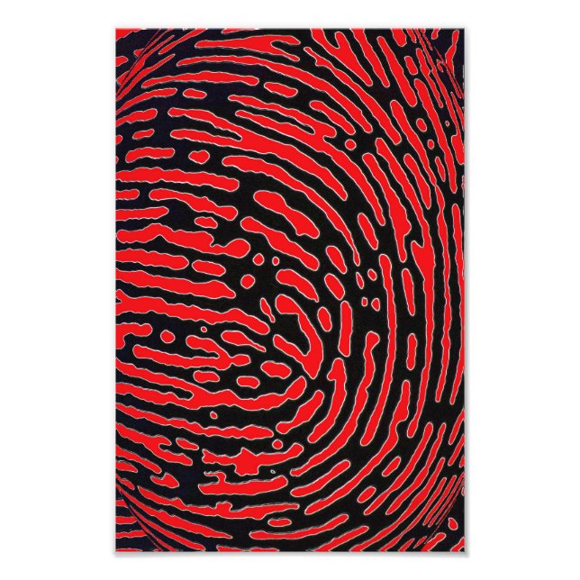 Impression Photo Bulle d'empreintes digitales (Devant)