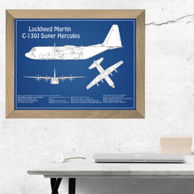 Impression Photo C-130 Hercules - Plan directeur de l'avion ABD (Créateur téléchargé)