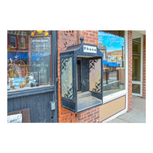 Impression Photo Cabine téléphonique déconnectée, Cripple Creek, Co