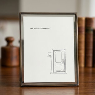 Impression Photo Cadeau d'art en ligne minimaliste pour les limites