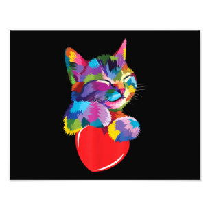 Impression Photo Cadeau de chat mignon pour les amateurs de chaton 