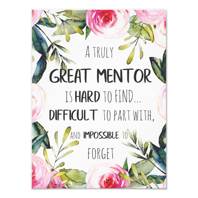 Impression Photo Cadeau de mentor vraiment génial Citation d'appréc (Devant)